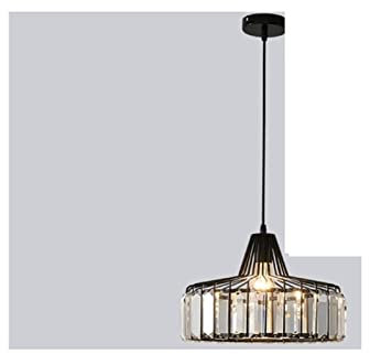 Araña moderna , Lámpara de araña de cristal, candelabros de cristal LED, lámpara colgante for el salón E27, luminaria de suspensión dorada y negra, lámpara decorativa(Black Big D32cm,Warm White)