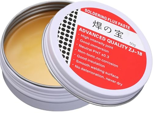 50g Solder Flux Paste - Rosin Tin Flux Soldering Paste - for Mobiles, Appliances, Computers - No-Clean Solder Grease Repair for Welding & Maintenance - Home Appliance Welding Tool
