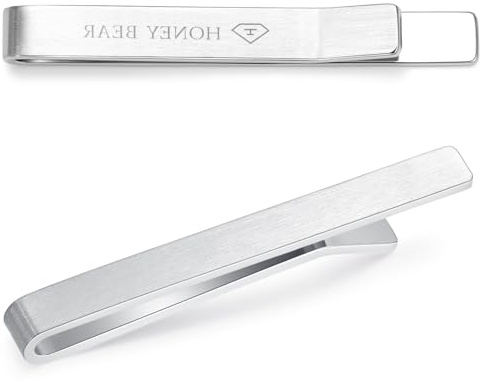 HONEY BEAR 4/5/5.4/6cm Krawattennadel Krawattenklammer für Herren Tie Clip Hemd Business Hochzeitsgeschenk 1.57/1.97/2.12/2.36