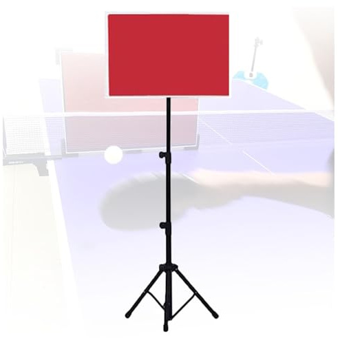 FOELANNE Table Tennis Returnboard Indoor, Table Tennis Folding Return Rebound Board With Stand Angle Adjustable For Indoor Home School