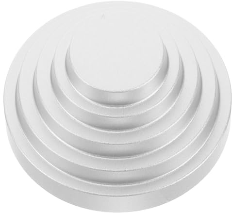 TOBBOMEY Estabilizador de Discos para Tocadiscos de Audio Abrazadera de Peso de Aluminio, Adaptador para Vinilo de Orificio Grande, Control de Vibraciones, Accesorio para Música Clásica,
