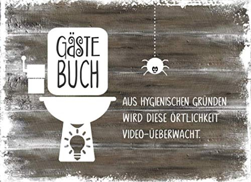 Gästebuch: Fürs Klo Lustig zum Ausfüllen Eintragen - Humor Buch Mit Kloordnung Regeln Sprüche Bilder - Gäste Eintragbuch Toilette - Originelle Geschenkidee Einzug, Holz Design