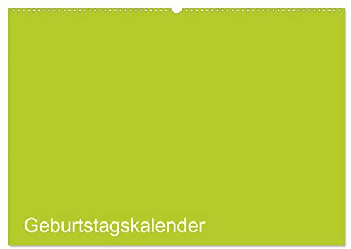 Bastel-Geburtstagskalender grün/Geburtstagskalender (Wandkalender 2026 DIN A2 quer), CALVENDO Monatskalender: Der elegante Geburtstagskalender zum Selbst-Gestalten (CALVENDO Hobbys)