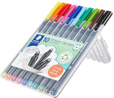 Staedtler Triplus Fineliner, 10 Stück, (334SB10)