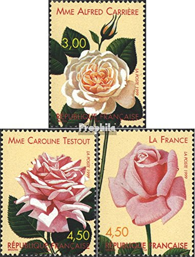 Prophila Collection France 3389-3391 (complète.Edition.) Neuf avec Gomme Originale ** MNH 1999 Rose sélections (Timbres pour Les collectionneurs) Plantes/Champignons