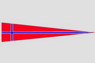 Wimpel Norwegen Langwimpel Flagge 30x150cm
