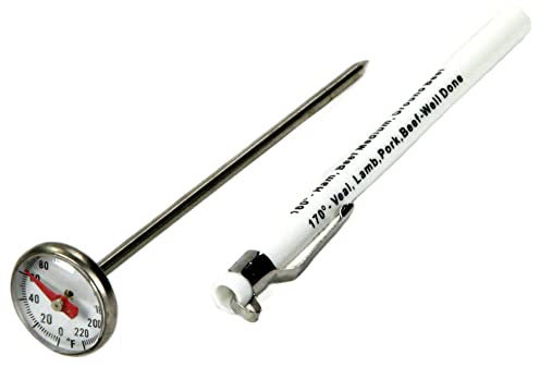 Chef Craft Select Instant Read Thermometer, 5.5 inches in Length, Stainless Steel