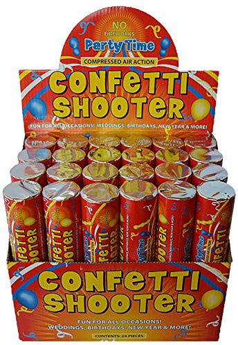 20cm Giant Confetti Shooter Party Wedding Poppers Compressed Air Cannon x24