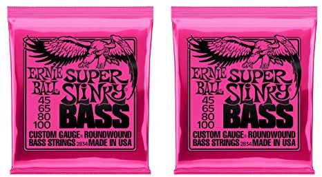 Ernie Ball P02834 ^2 Super Slinky Bass Strings 45-100,2 Pack