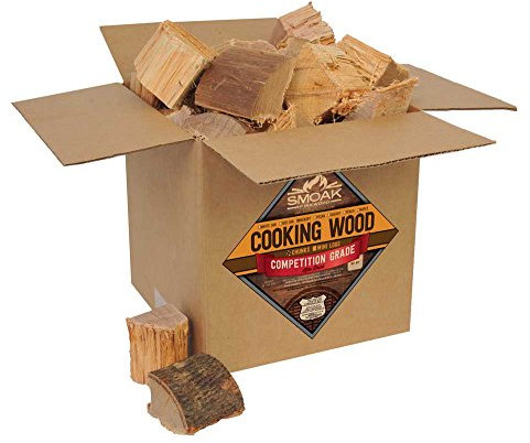 Smoak Firewood’s Cooking Wood Chunks (Competition Grade) USDA Certified for Smoking, Grilling or Barbequing (Hickory 25-30lbs 1728 Cubic in.)
