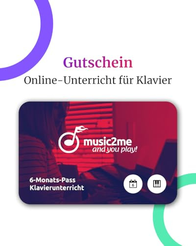 music2me.com: Klavier lernen - Online Klavierunterricht für Anfänger und Fortgeschrittene, deutschsprachig (Aktivierungscode für 6 Monate)