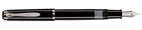 Pelikan 804080 Kolbenfüllhalter Classic M205, schwarz, Feder EF, 1 Stück