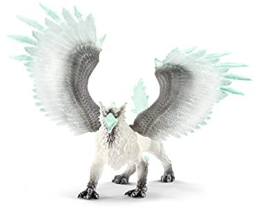 SCHLEICH Eldrador Creatures - 13 Ice Griffin Toy - Movable Wing Dragon Action Figure for Boys and Girls - Mythical Creature Figures - Fantasy Beast Figurine - Fun Monster Toys for Kids Ages 7+