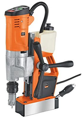 Fein Taladro de núcleo magnético universal de 1010 W con imán permanente y tanque de refrigerante integrado, cortador HSS de 1-3/8 pulgadas de diámetro máximo, profundidad de perforación del cortador