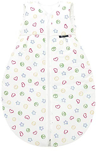 Kinderhaus Blaubär Set Alvi Schlafsack Baby Mäxchen Light & Windel I Kinder-Schlafsack ärmellos I Sommerschlafsack I Alvi Außensack