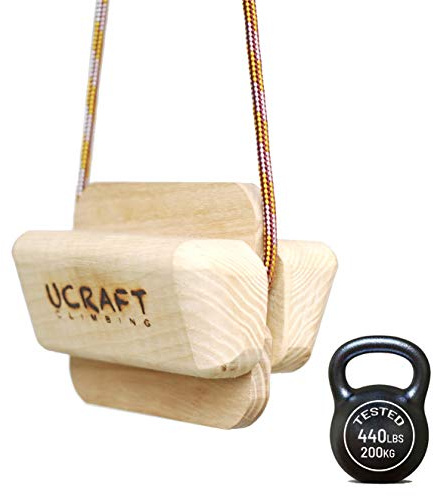 Ucraft Pocket-Sized Climbing Hangboard. Portable Fingerboard for Training and Warm-up