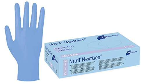 docdorado - Nitril Einweghandschuh | Einmalhandschuhe | Nitrilhandschuhe | Puderfrei | Latexfrei | 100 Stück (XL, Blau)