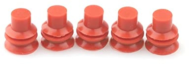 Qingqing Store 100/200/500/1000/Pcs Red Cable Cavity Red Connector Solid Waterproof Blind Rubber Seal Blind Blind Cavity Fit for Auto (Color : 200 Sets)