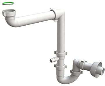 Sifone per lavello con una vasca salvaspazio | Space 1B