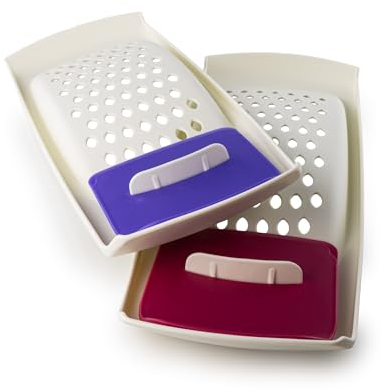 Tupperware CombiPlus Spätzleria Reibe klein lila + rot