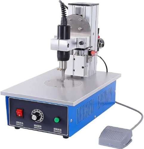 FENGSSLL Saldatrice per plastica ad ultrasuoni, saldatrice per plastica da 1200 W 35 KHz, saldatrice a Punti ad ultrasuoni Portatile con Pedale elettronico φ9mm per plastica di Nylon