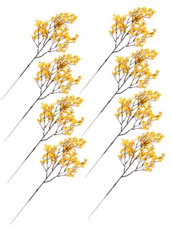 IMIKEYA 8stücke Künstliche Gypsophila Bouquets Falsche Blumen Hochzeit Real Touch Dekoration Für Zuhause Büro