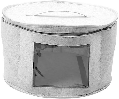 Rhghfujhgy Hutschachtel Organizer Runde Hutschachteln Faltbare Hut Aufbewahrungstasche mit Staubdichtem Deckel GroßE Hut Aufbewahrungsbox Hutschachteln A