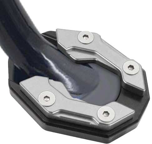 Placa de soporte para motocicleta,Soporte de soporte para motocicleta - Almohadilla de extensión para soporte de motocicleta - Soporte lateral de pie extensor, soporte de pie de Moto antideslizante du