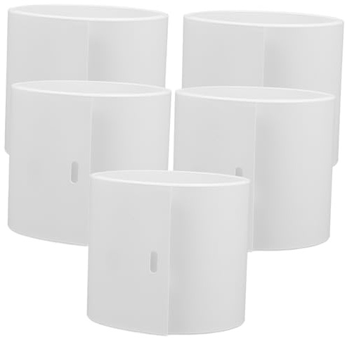 WHAMVOX 5 Pièces Lattes de Remplacement de Store Parties aveugles Verticales Caisson de Store Vertical Stores de Remplacement verticaux de Lames de Stores PVC Blanche