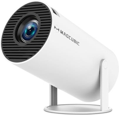 Magcubic Mini Projector with WiFi and Bluetooth, 4K Support Smart Portable Projector, Small Proyector with 200ANSl & AutoKeystone, 180° Rotation HY300Pro Video Proyector for Bedroom, Movie, Outdoor