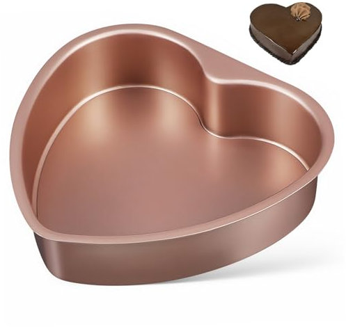 MAGICLULU Herzkuchenbackform Herz-backform Kuchenform Zum Backen Abnehmbarer Boden Für Besondere Anlässe Wie Jubiläen Und Valentinstag