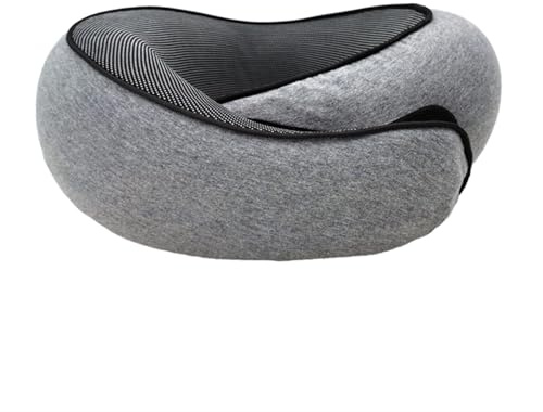 MEIION montalpin Mont Alpin Oreiller de Voyage Ergo+ Épouse la Nuque, libère Les tensions Coussin de Voyage en Mousse à mémoire, Soutien Cervical à 360° idéal pour Avion, Voiture et Train