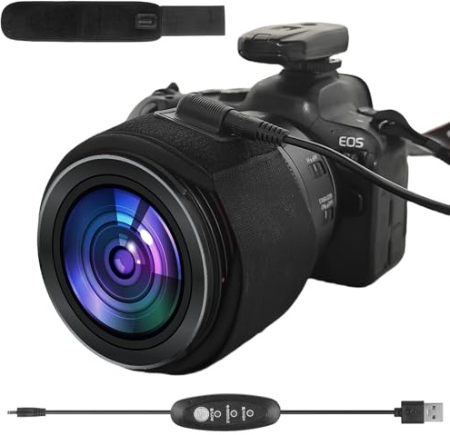 Chauffe-objectif, chauffage de lentille avec régulateur de température, appareil photo télescopique, objectif USB, noir