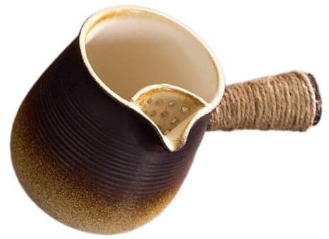 FONDOTIN Cafetera Turca de Cerámica 700ml para Camping y Café | Diseño Elegante Degradado, Uso Versátil con Calor Seco, Adecuado para Aventuras al Aire Libre