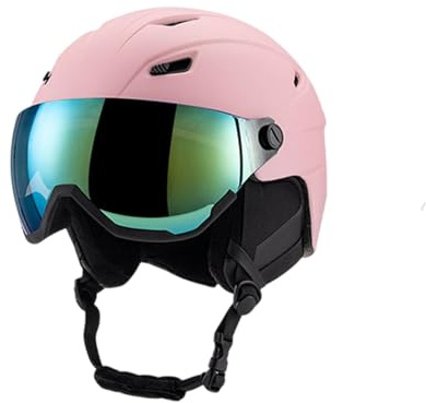 Casco de snowboard protegido cálido para deportes de nieve para mujer, patineta, 55 a 58 cm
