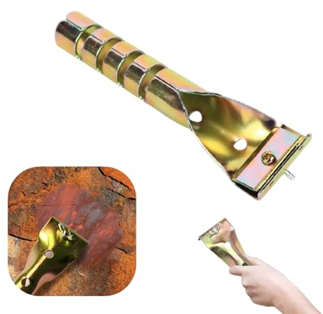 Moonoubeans 1 Pcs Paint Scraper Tool Sturdy Heavy Duty Carbon Steel Carbide Scraper with Anti-Skid Handle for Removing Wood Rust Grout Paint(Without Blade)