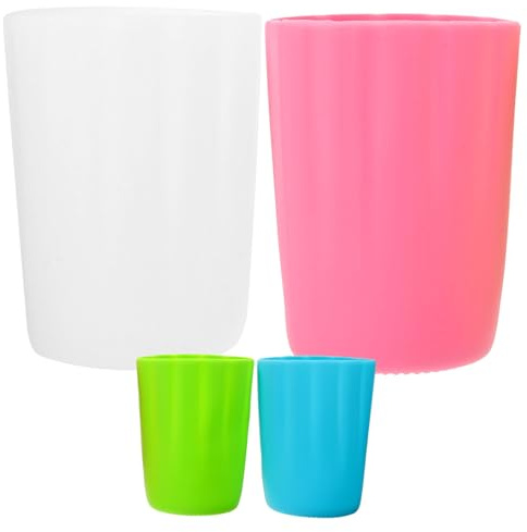 ELAYARD Manchons en Silicone Antidérapants Housses Épaisses Fond Renforcé Lot de 4 Protection Polyvalente et Facile à Utiliser pour Bouteille D'eau et Biberon