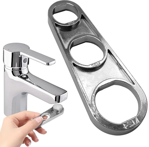 Efficient Water Flo-w Adjusting Tool, Adjustable Water Flo-w Regulator, Stainless Steel Aerator Key for Easy Installation and Maintenance