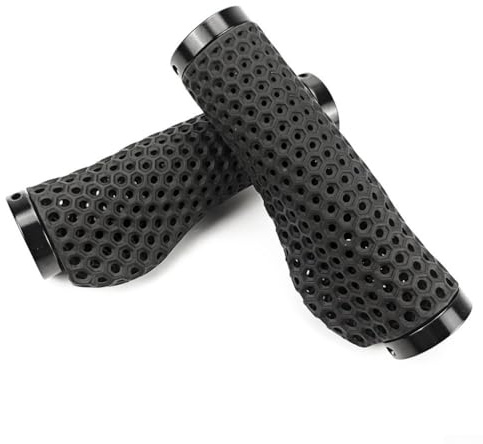 Yuanpgky Mountain - Empuñaduras ergonómicas para manillar de bicicleta, diseño ventilado impreso en 3D para mayor comodidad y absorción de impactos, bloqueo antideslizante de doble cara, compatible