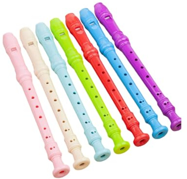 Blockflöjt G Typ Diskant 8 Hålsinstrument Lämpligt För Både Nybörjare Och Vuxna För Övning Introduktion(Red)