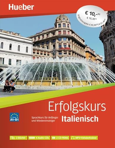 Erfolgskurs Italienisch: Paket: 2 Übungsbücher + 4 Audio-CDs + 2 CD-ROMs