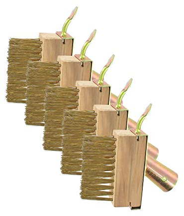 BigDean 5 Stück Fugenbürste Stahlbürste Unkrautbürste Fugenkratzer