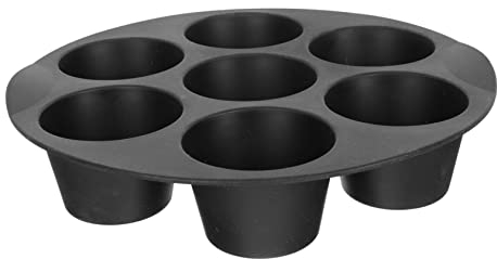 CIYODO 7holes Flexible Silicone Cake Baking Moulds Cookie Molds Easy Clean Baking Pans