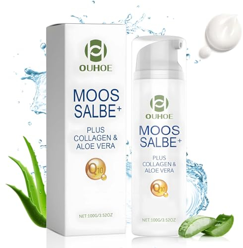 Pomata Muschio Plus, Moss Cream, Crema Antimacchie Viso, Crema Idratante Viso, Riduce le Imperfezioni Della Pelle e ne Illumina la Luminosità, Adatto a Tutti i Tipi di Pelle, 100 Ml