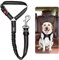 Dog Seat Belts For Cars Uk Headrest Dog Car Seat Belt Adjustable Car Harness Pet Dogs Safety Seatbelt Anti Shock Elastic Puppy Restraint Strong Leash Leads For Dogs Pets Safety (BLACK)
