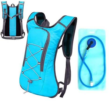 Trinkrucksack zum Laufen, Outdoor-Mehrzweck-Trinkweste – tragbarer Trinkrucksack mit elastischer Schnur zum Radfahren, atmungsaktiver Wasserrucksack für Mann und Frau
