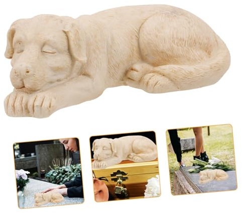 COLLBATH Conmemorativo para Mascotas Estatua De Homenaje Piedra De Resina Resistente