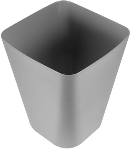 WEKAMOS Cubo de Basura Cuadrado de Plástico para Baño y Oficina | Abertura Amplia, Estructura Robusta, Uso Práctico y Sencillo, Formato Compacto para Espacios Interiores