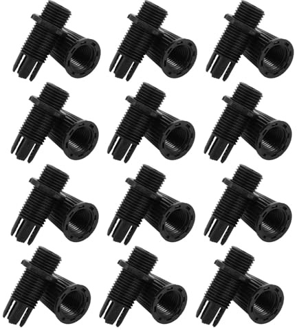 PACKOVE 200 Pezzi Pressacavo in Plastica Nero Connettore di Rilievo per Cavi Fermacavo per Lampadari Fai da Te Accessorio Resistente e Durevole