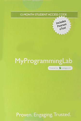 Starting Out With Visual Basic With Pearson Etext (My Programming Lab)
